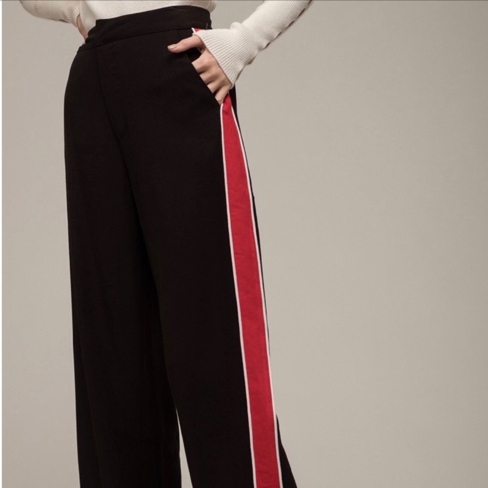 Moon River Racer Stripe Pants